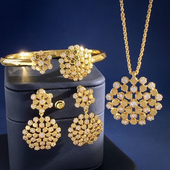 Chaumet Hexagon Honeycomb Jewelry Set