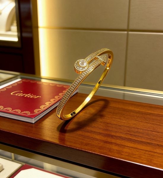 Cartier Gold-Plated Handcrafted Bracelet