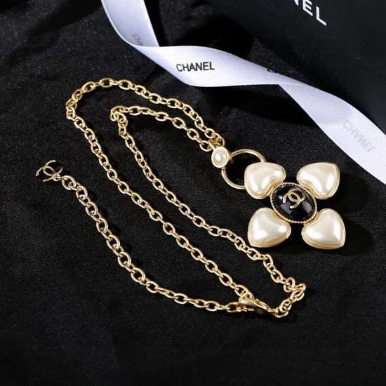 Chanel Delicate Brass Sweater Chain Necklace