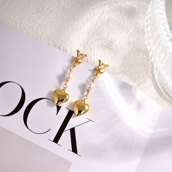 Louis Vuitton LV Classic Letter Element Stud Earrings
