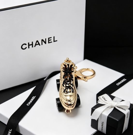Chanel Gold Roller Skate Bag Charm Accessory
