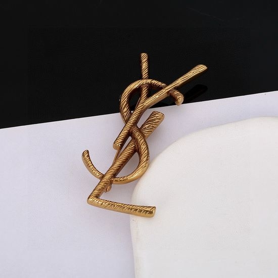 Yves Saint Laurent YSL Glittering Timeless Premium Classic Brooch