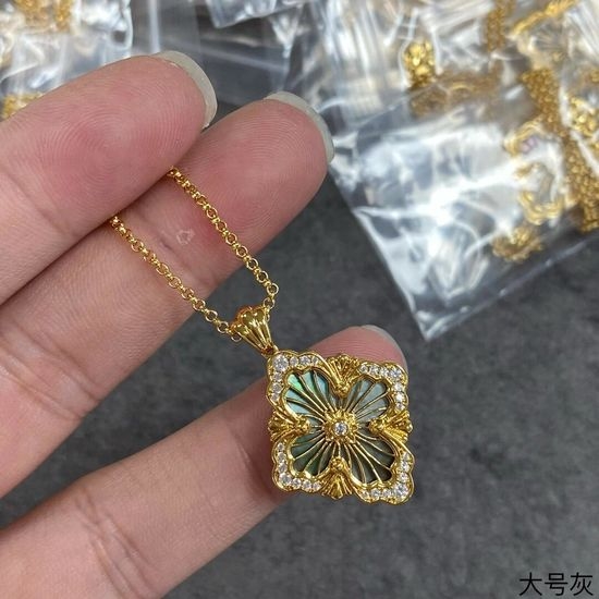 Buccellati Large Diamond Pendant Necklace Elegant Jewelry