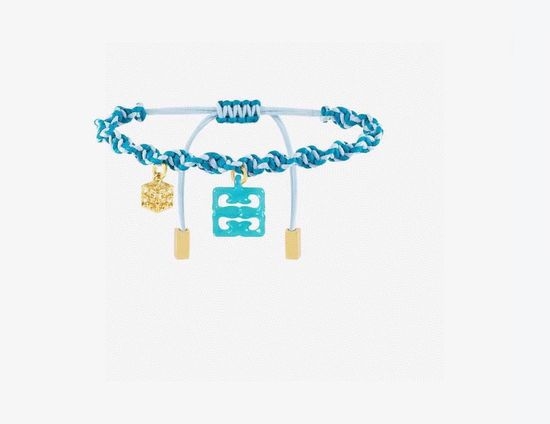 Givenchy Infinity Symbol Woven Charm Bracelet