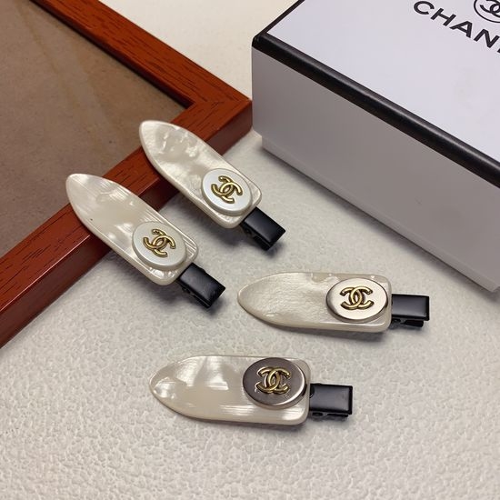 Chanel New Side Hair Clip Pair