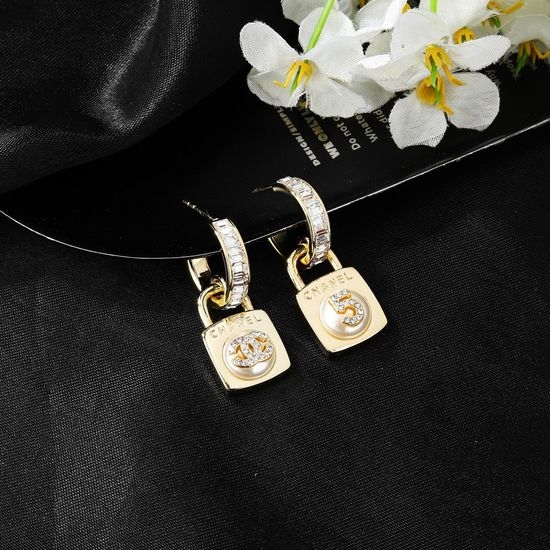 Chanel Elegant Earrings Premium Brass Material