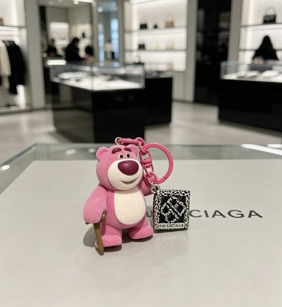 Balenciaga Vintage Style Bag Charm Key Holder