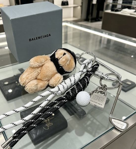 Balenciaga Vintage Style Bag Charm Key Holder