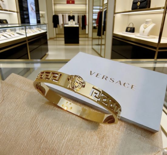 Versace Classic Bracelet with Rhinestone Inlays