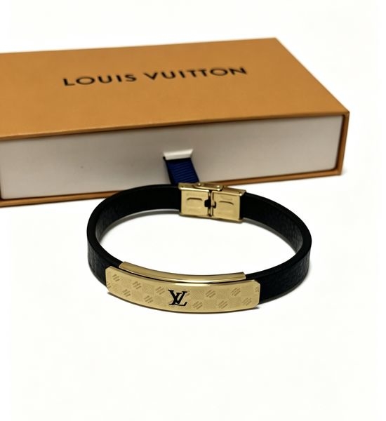 Louis Vuitton LV Vintage Leather Bracelet Wrist Accessory