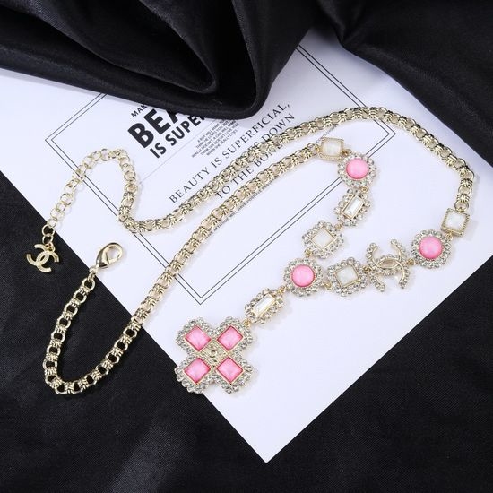 Chanel Colorful Exquisite Brass Necklace