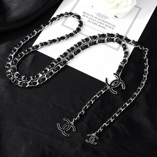 Chanel Premium Leather Metal Waist Chain