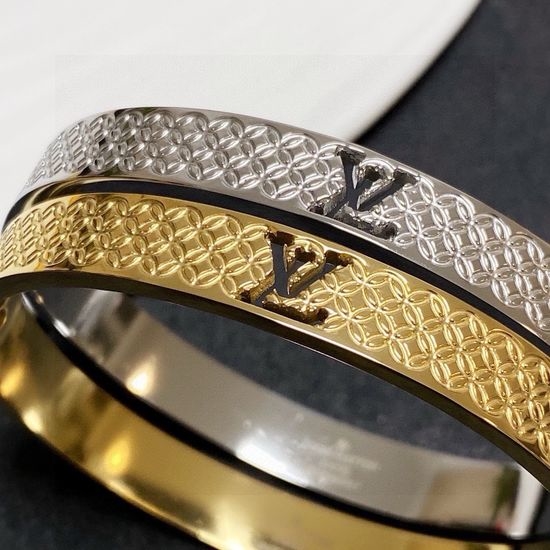 Louis Vuitton LV Hollow Out Design Bangle