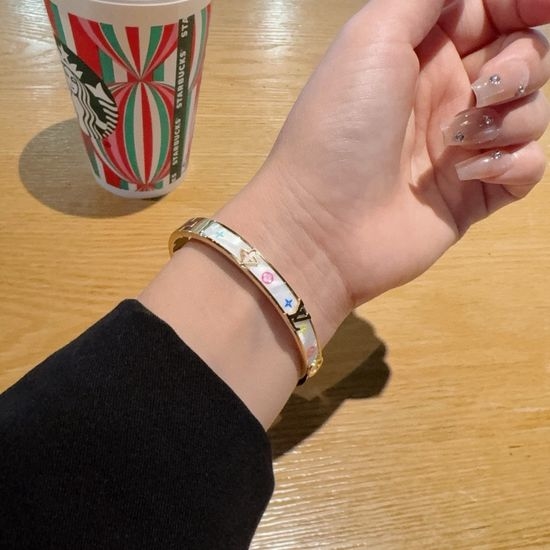 Louis Vuitton LV White Shell Classic Bracelet