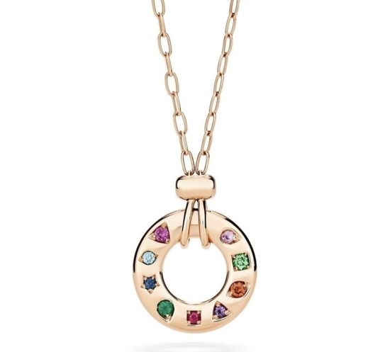 Pomellato Colorful Diamond Pendant Necklace