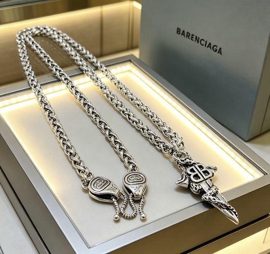 Balenciaga Vintage Crafted Pendant Necklace