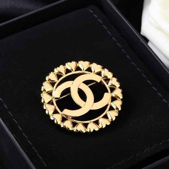 Chanel Smooth Letter Design Brooch Stylish Accessory