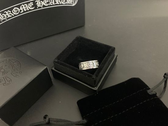 Chrome Hearts Letter Engraved Eternal Ring