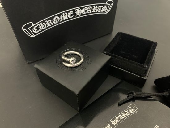 Chrome Hearts Open Nail Cross Design Ring