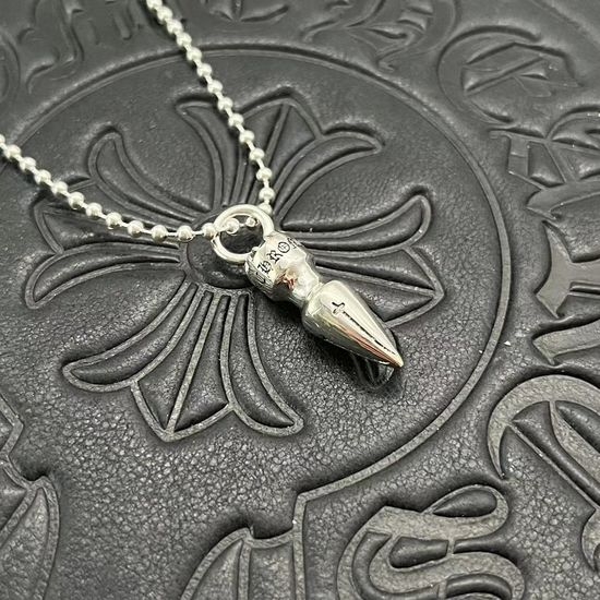 Chrome Hearts Mid-Size Bullet Shape Pendant Necklace