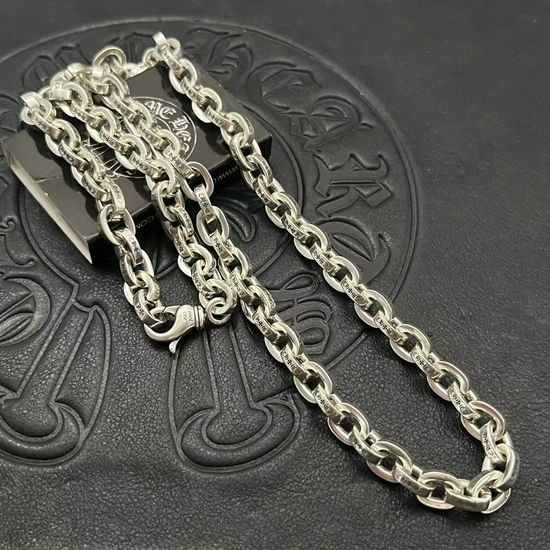 Chrome Hearts Thick Link Letter Pendant Necklace