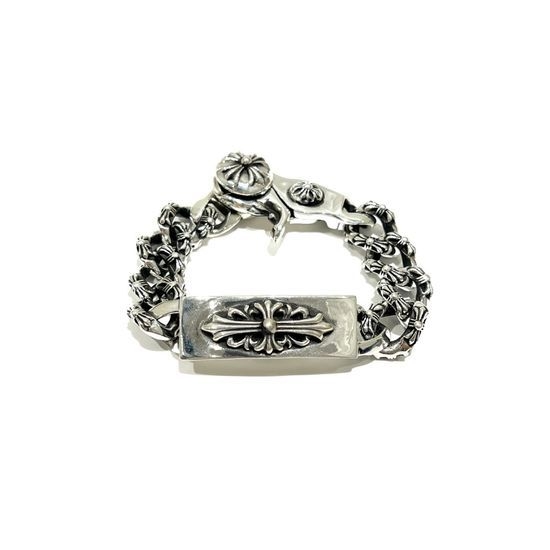 Chrome Hearts Cross Pattern Lobster Clasp Bracelet