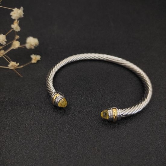 David Yurman Dual Yellow Diamond Slim Bangle
