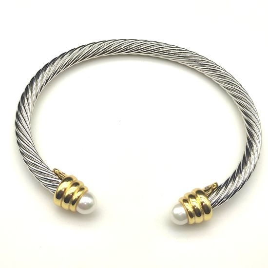 David Yurman Pearl Decorated Round Head Bangle
