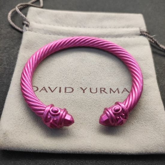 David Yurman Hot Pink Enamel Painted Bangle
