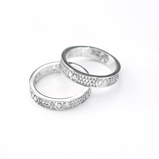 Gucci Diamond Accent Band Ring For Daily Wear