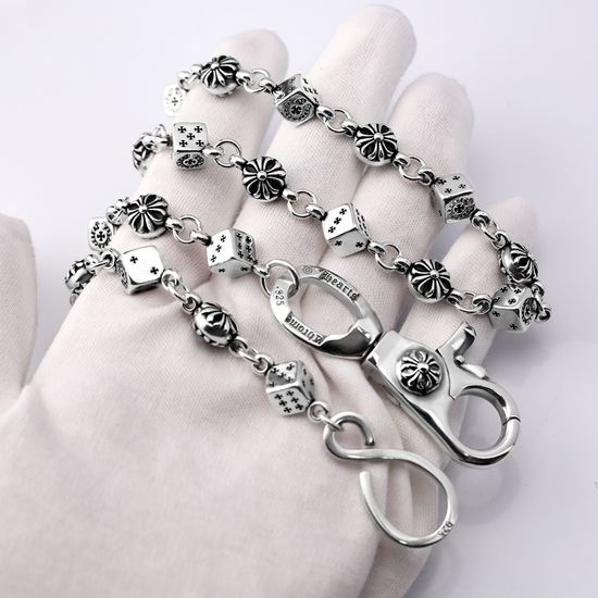 Chrome Hearts Cross Flower Ball Dice Necklace