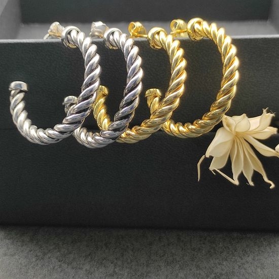David Yurman Twisted Wire Drop Earrings