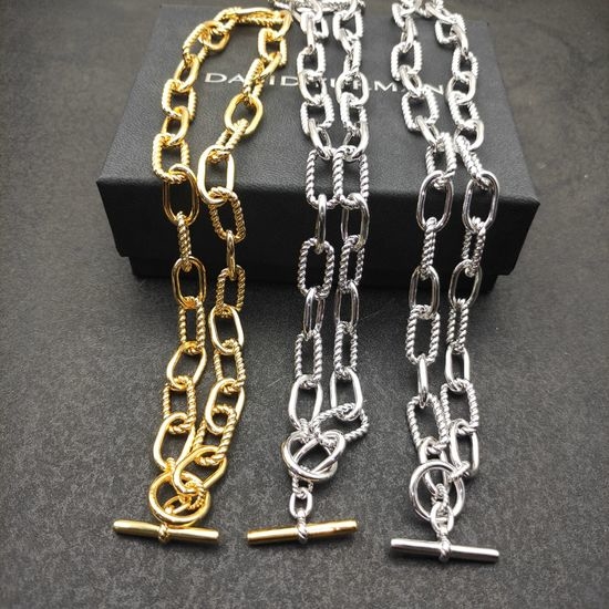 David Yurman Twisted Chain Pendant Necklace