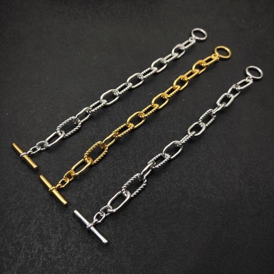 David Yurman Two Tone Twisted Bracelet