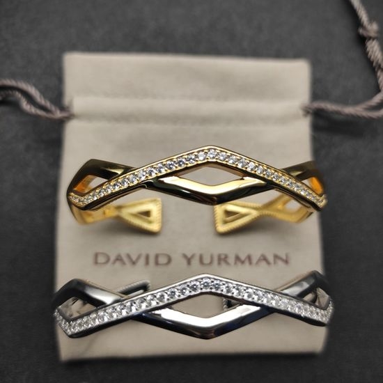 David Yurman Two Tone Cuff Link Bangle
