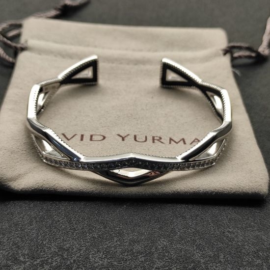 David Yurman Two Row Cuff Bangle Bracelet