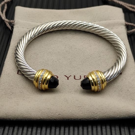 David Yurman Stone Embellished Black Head Bracelet