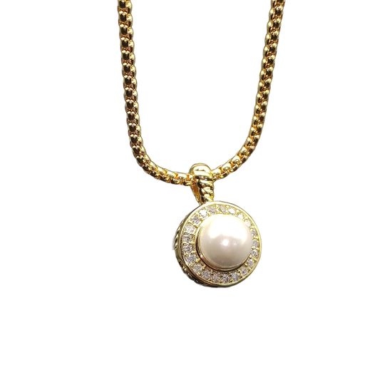 David Yurman Pearl Pendant Delicate Necklace