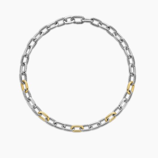 David Yurman Two-Tone Multi-Ring Chain Necklace