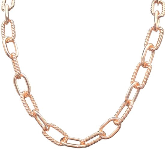 David Yurman Rose Gold Link Chain Necklace