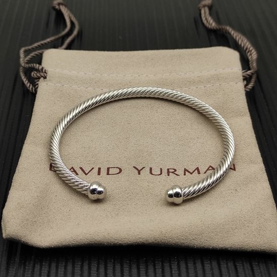 David Yurman Sterling Silver Round Tip Bracelet